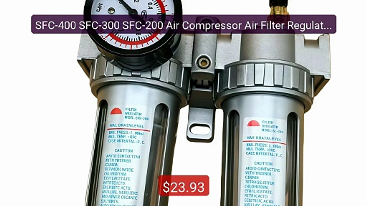 SFC-400 SFC-300 SFC-200 Air Compressor Air Filter Regulator Oil Wat... -- Top Rated 2026 | Buy Now!