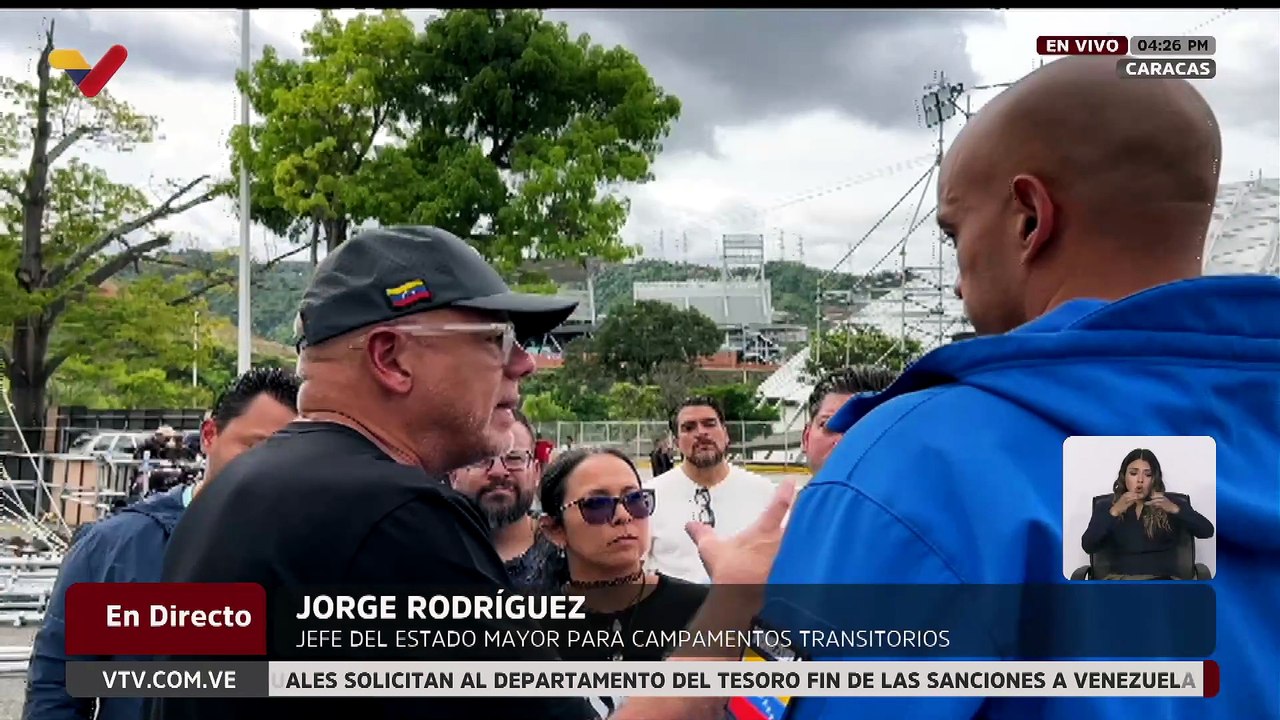 Autoridades supervisan nuevo centro de acopio en El Poliedro de Caracas para más de 300 personas