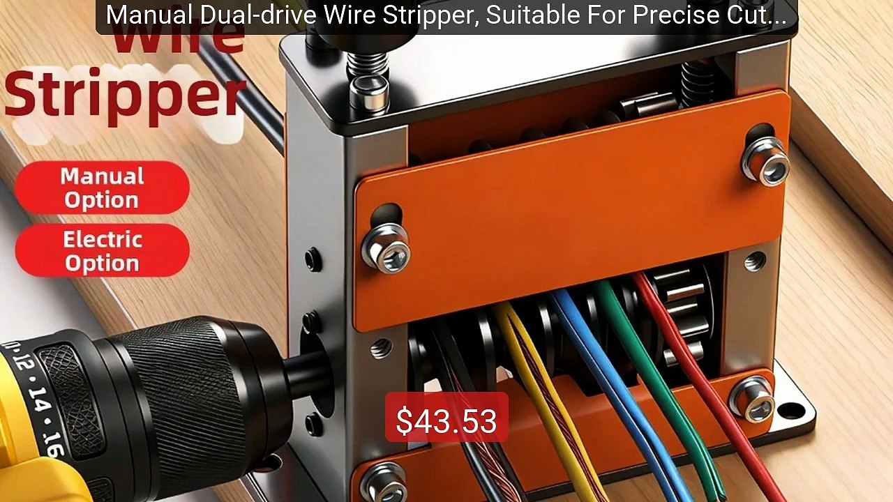Manual Dual-drive Wire Stripper, Suitable For Precise Cutting And ... -- Best Deal 2026 | Shop Now!