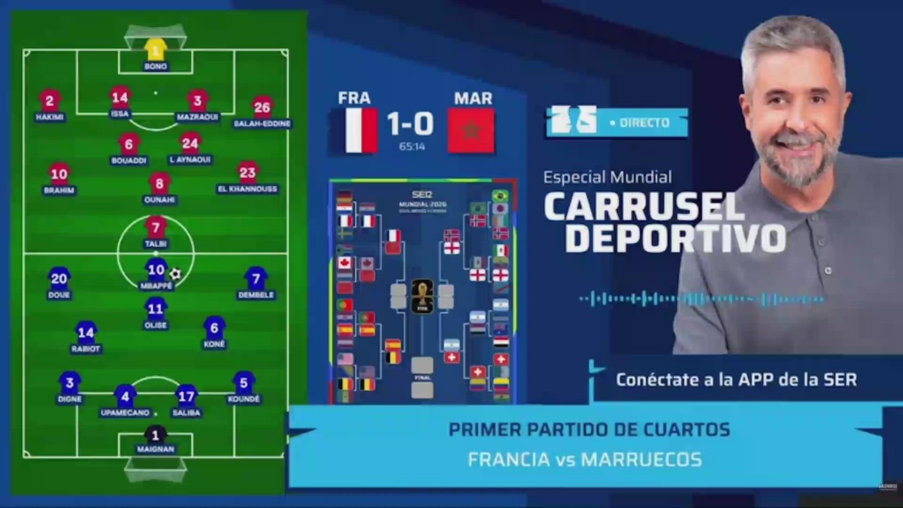 ¡DEMBÉLÉ sentencia a MARRUECOS! Francia golpea dos veces y se pone 2-0 en los CUARTOS del Mundial 2026