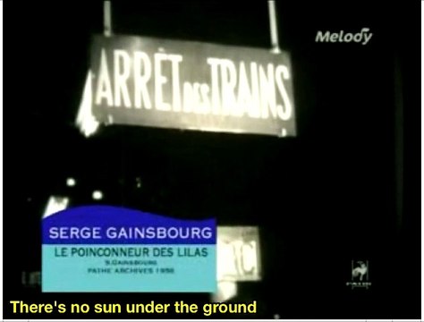 Serge Gainsbourg Le Poinçonneur des Lilas English subtitles