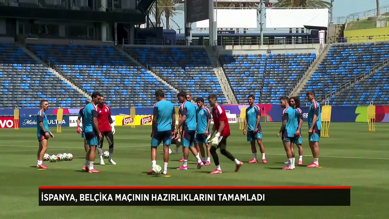 İspanya, Belçika maçının hazırlıklarını tamamladı
