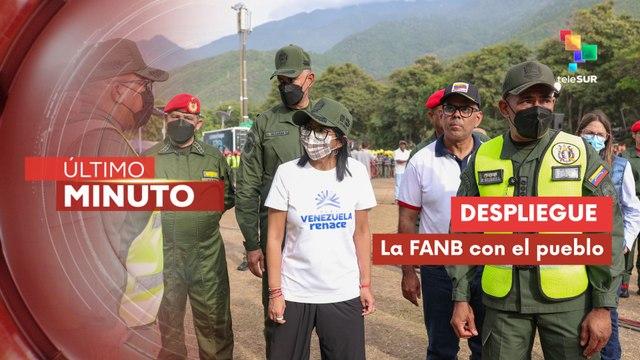 Pdta. (E) Delcy Rodríguez supervisa despliegue de la FANB en Caraballeda