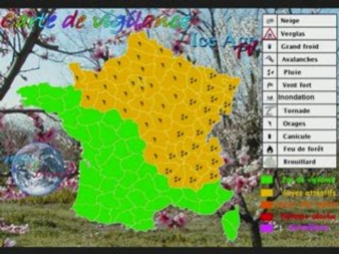 Meteo du Jeudi 3 juillet 2008