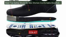 Steel Toe Safety Shoes for Men Women Comfortable Breathable Non Sl... -- Best Deal 2026 | Shop Now!