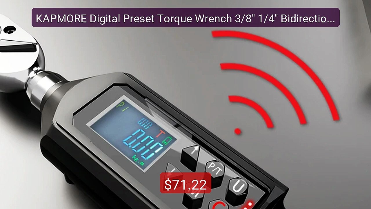 KAPMORE Digital Preset Torque Wrench 3/8" 1/4" Bidirectional ... -- Amazing Value 2026 | Must Have!