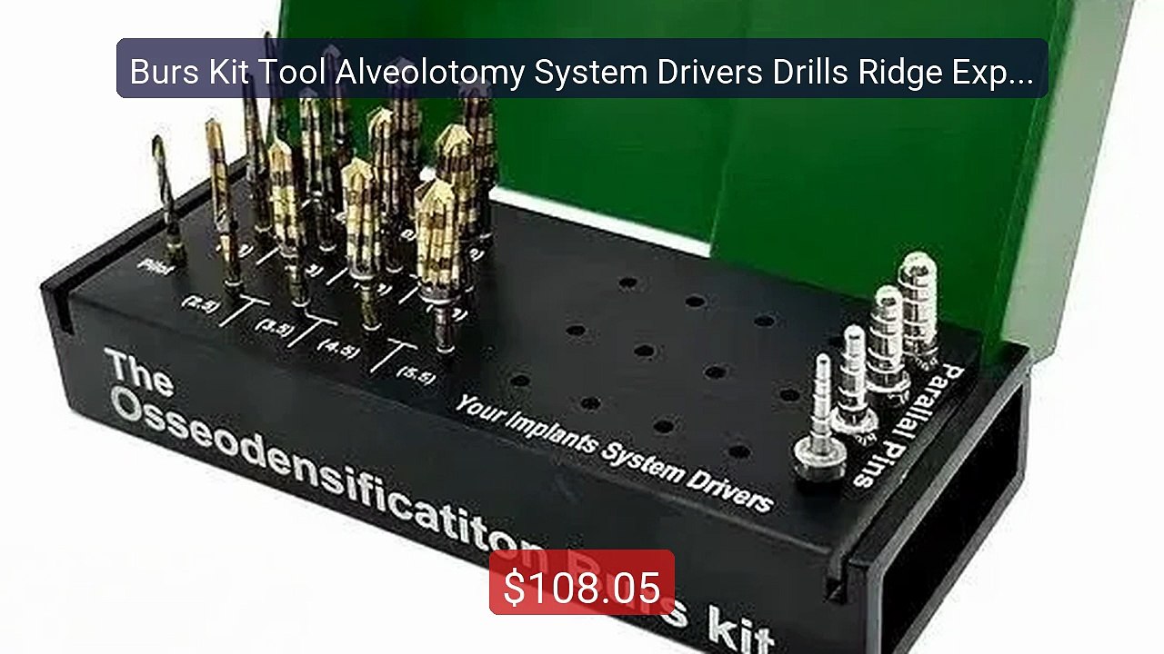 Burs Kit Tool Alveolotomy System Drivers Drills Ridge Expansi... -- Amazing Value 2026 | Must Have!