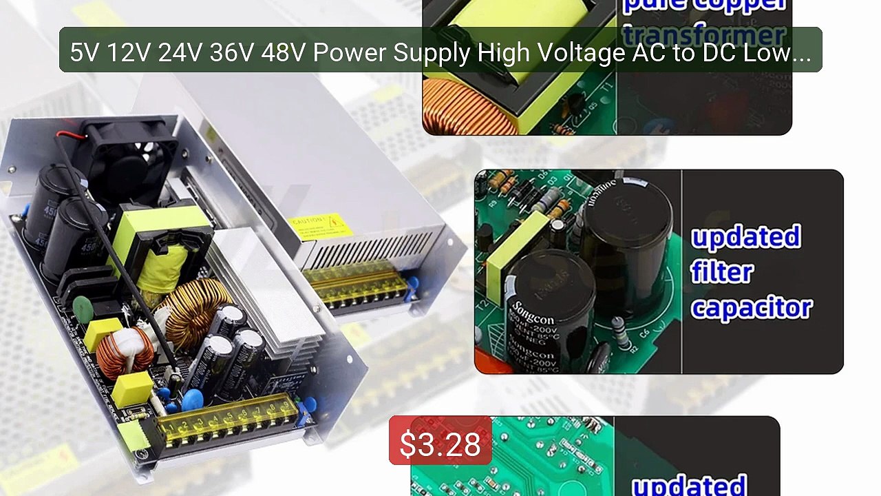 5V 12V 24V 36V 48V Power Supply High Voltage AC to DC Low Volt... -- Best Buy 2026 | Great Quality!