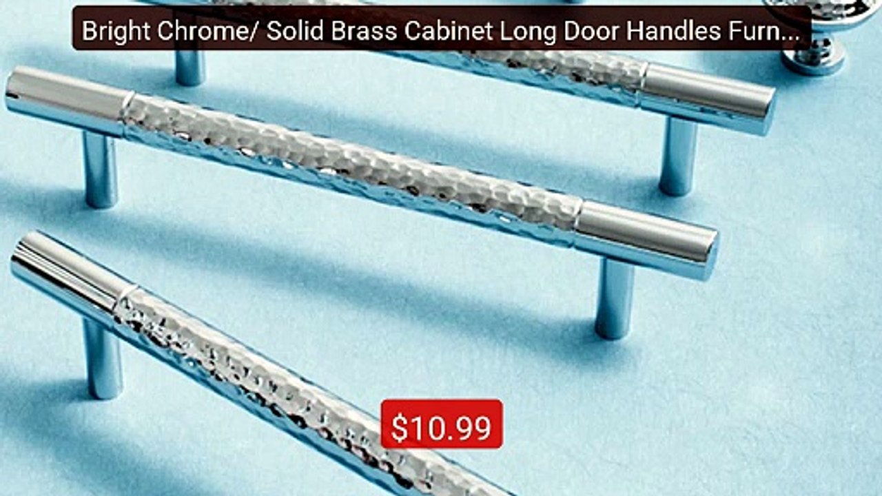 Bright Chrome/ Solid Brass Cabinet Long Door Handles Furnit... -- Top Pick 2026 | Unbeatable Price!