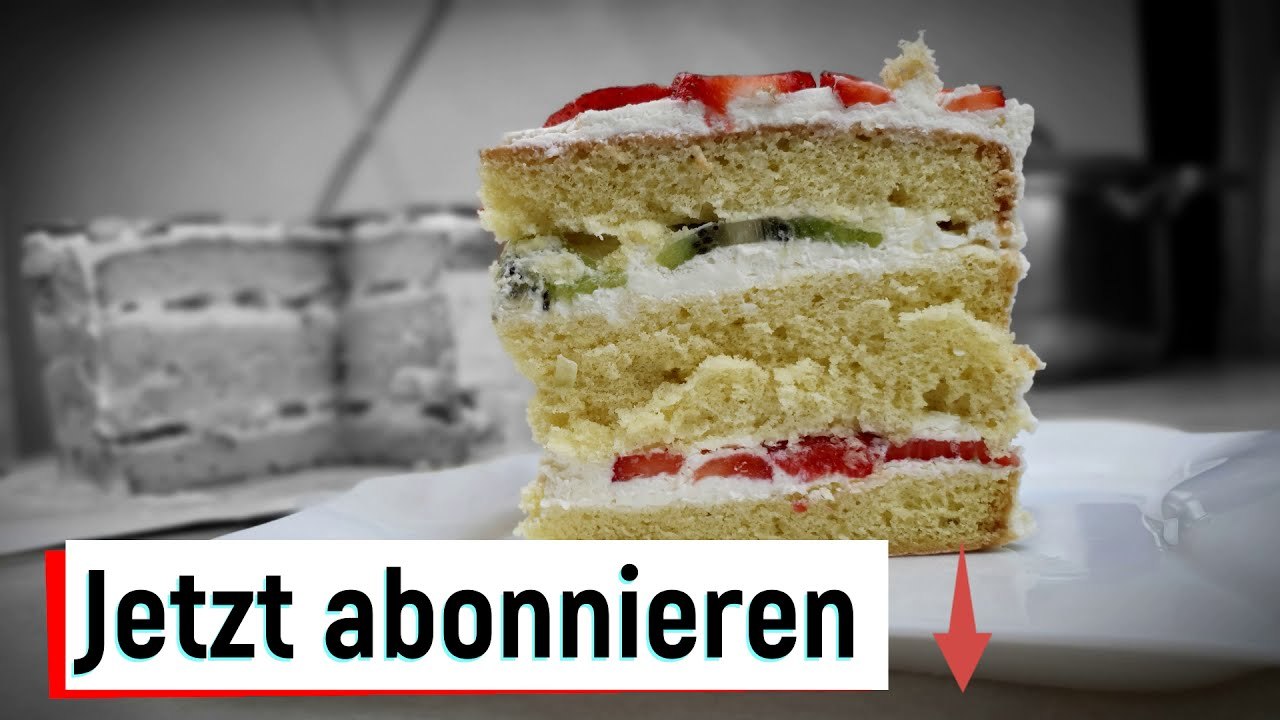 3 Zutaten für den perfekten fluffigen Biskuitkuchen!