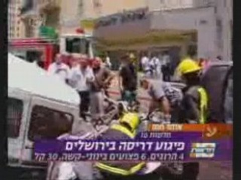 Terroriste Palestinien Attaque avec Bulldozer à Jérusalem