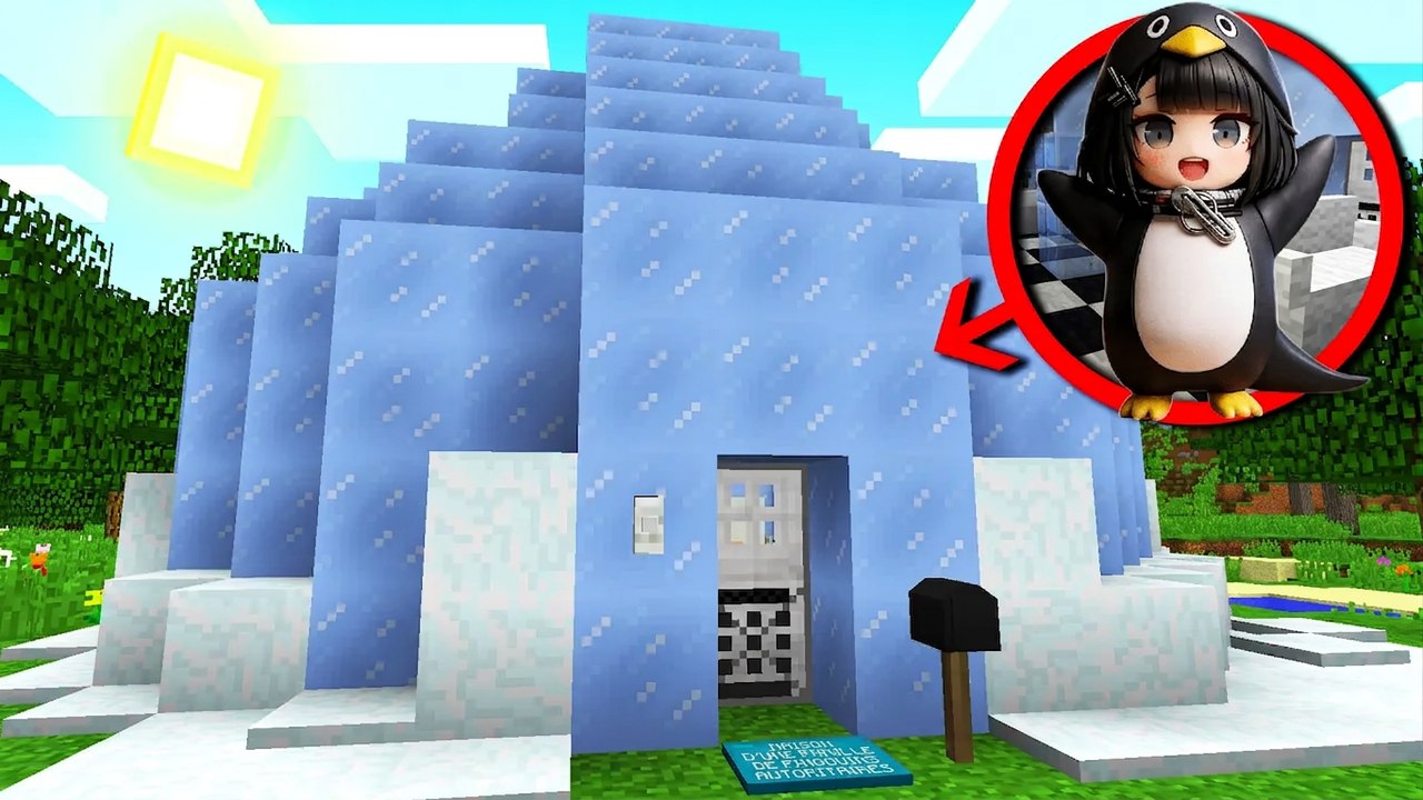 On a construit la maison de Gugu Gaga Penguin dans Minecraft 😱
