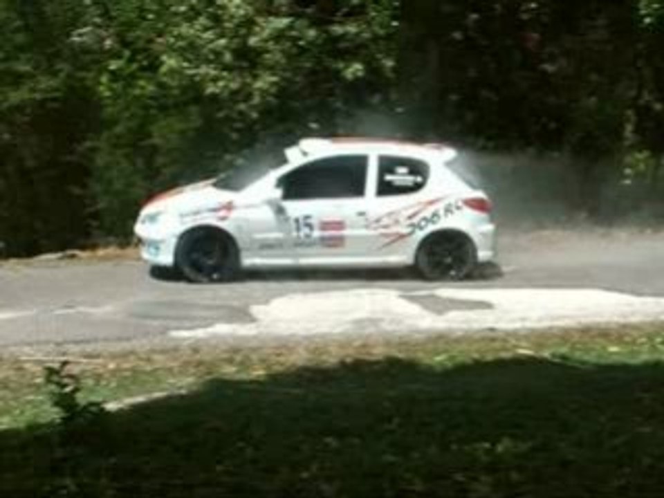 Crash de David Barriere au Rallye des Grands Fonds 2008