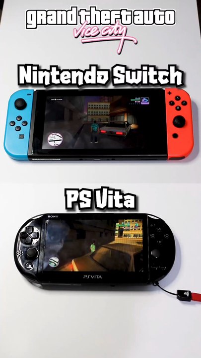 GTA Vice City - PS Vita vs Switch #shortvideo #nintendo #playstation #switch #psvita #shorts