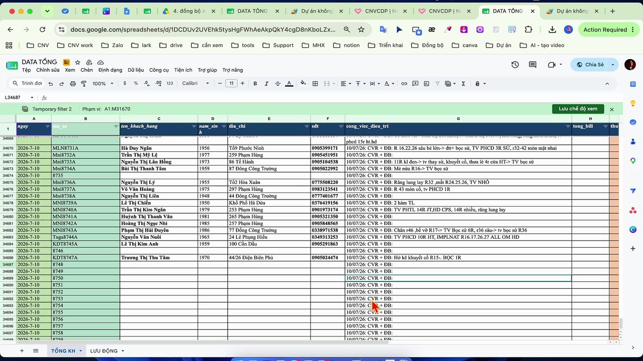 Laza - Hướng dẫn đồng bộ data gg sheet qua CNV tạo đơn hàng và khách hàng