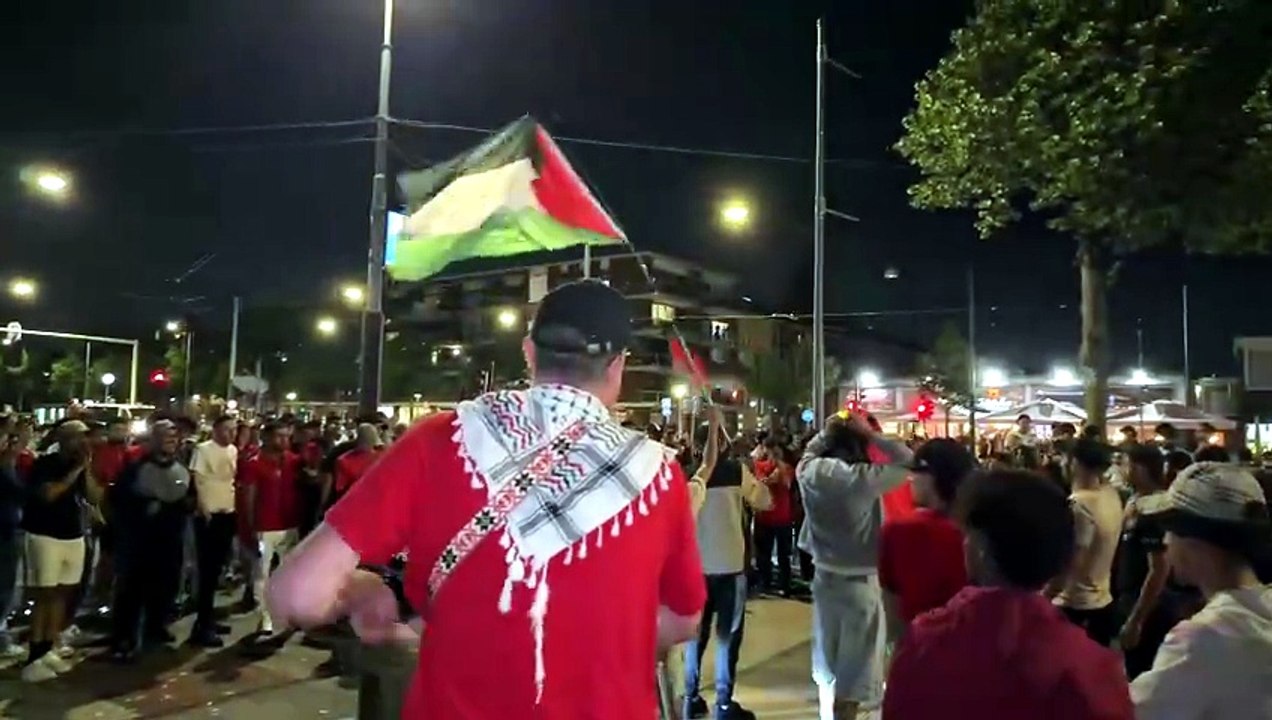 Morocco Fans in Amsterdam After France Morocco 2–0