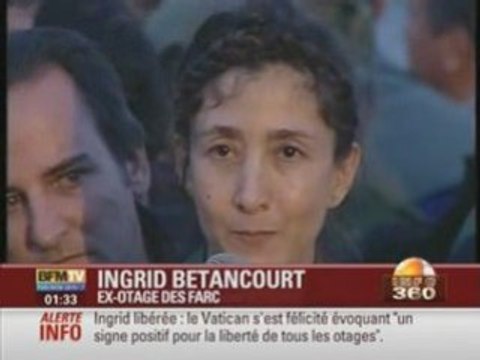 Betancourt : je suis avec vous, merci la France !