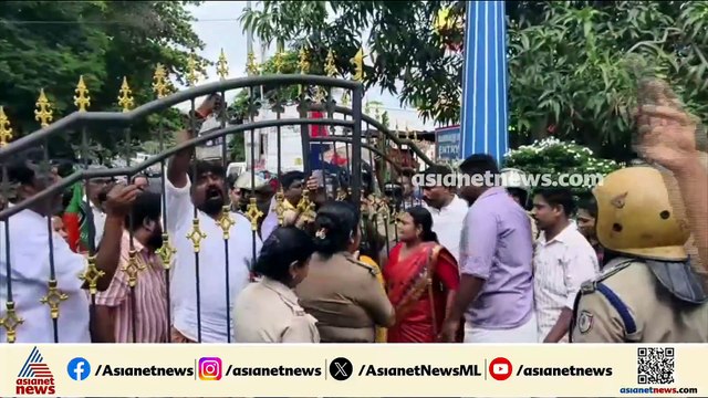 നെയ്യാറ്റിൻകര ജനറൽ ആശുപത്രിയിൽ രോഗി മരിച്ച സംഭവം; ആശുപത്രിയിലേക്ക് ബിജെപിയുടെ പ്രതിഷേധം