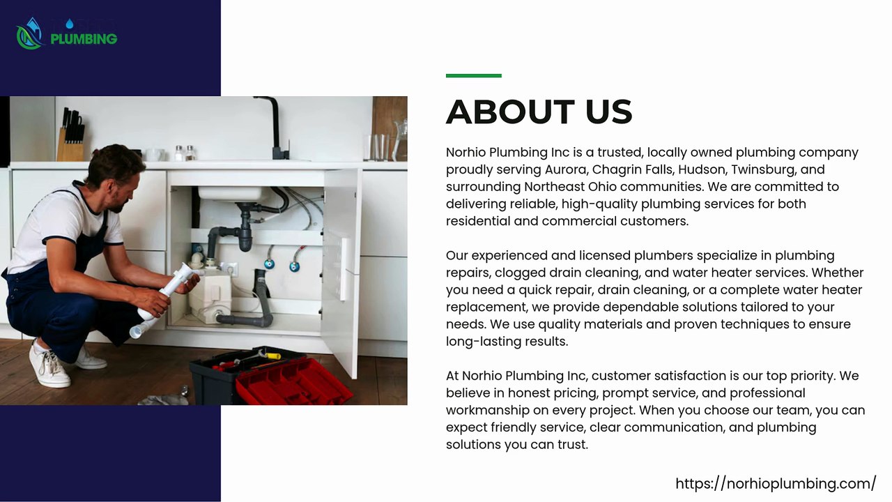 Plumbing Repair, Water Heater & Clogged Drain Experts | Aurora & Chagrin Falls, OH | Norhio Plumbing Inc.