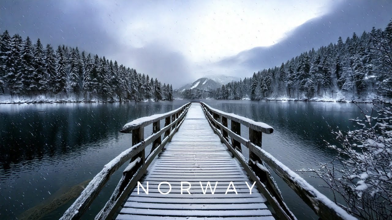 Snowy Evening Walk in a Winter Wonderland | Norway 🇳🇴❄️ | 4K HDR