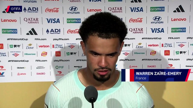Zaïre-Emery après ses premières minutes dans le Mondial : Très content et très fier