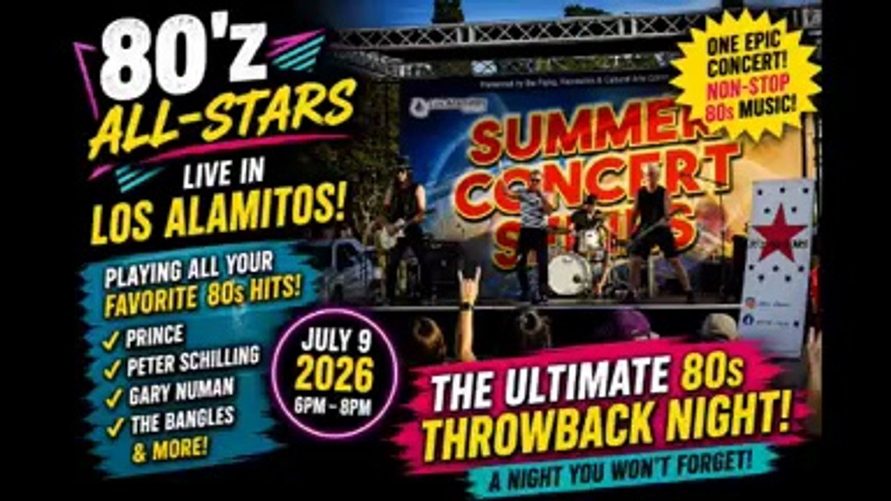 The 80'z All-Stars absolutely rocked the Los Alamitos Summer Concert Series on July 9, 2026!