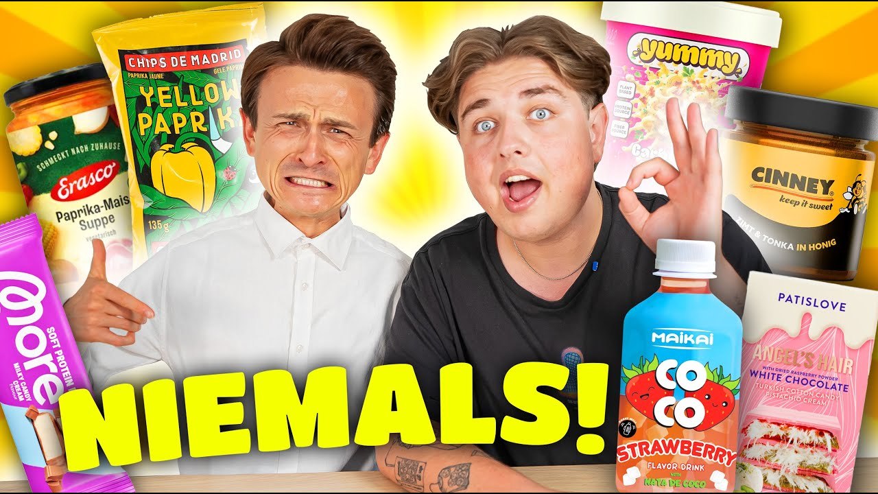 Wir ESSEN Produkte, die wir NIEMALS kaufen würden! 😬🥵 mit Smiley