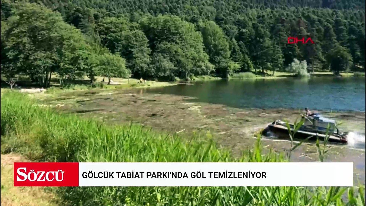 Gölcük Tabiat Parkı'nda göl temizleniyor