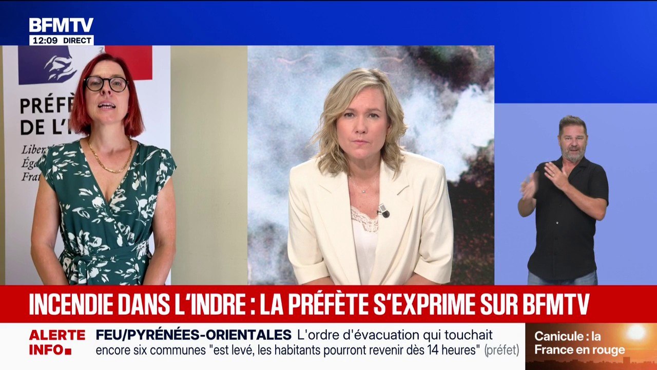 Incendie: le feu "est fixé" dans l'Indre avec 900 hectares qui ont brûlé dans la Brenne, annonce la préfète de l'Indre
