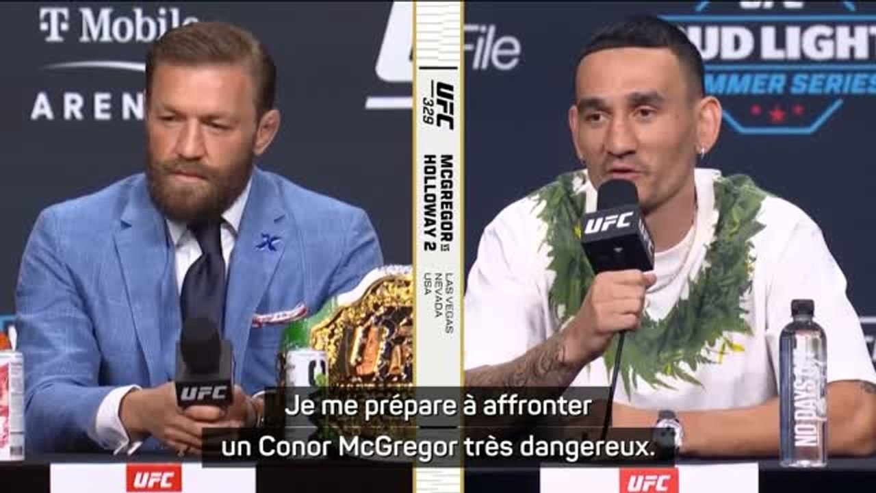 UFC 329 - Holloway : "Je me prépare à affronter un Conor McGregor très dangereux"