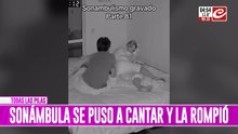 Sonámbula se puso a cantar y el video la rompió en las redes
