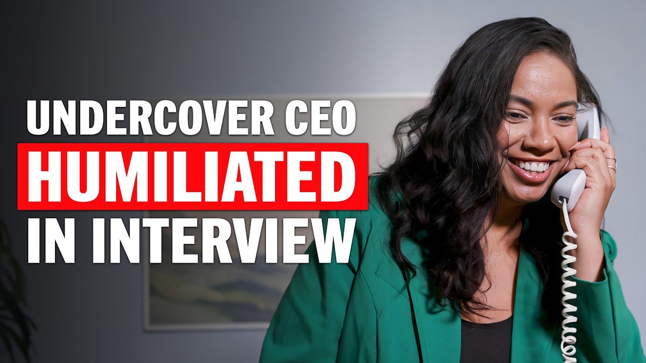 Undercover CEO Faces DOUBLE Prejudice in a Job Interview