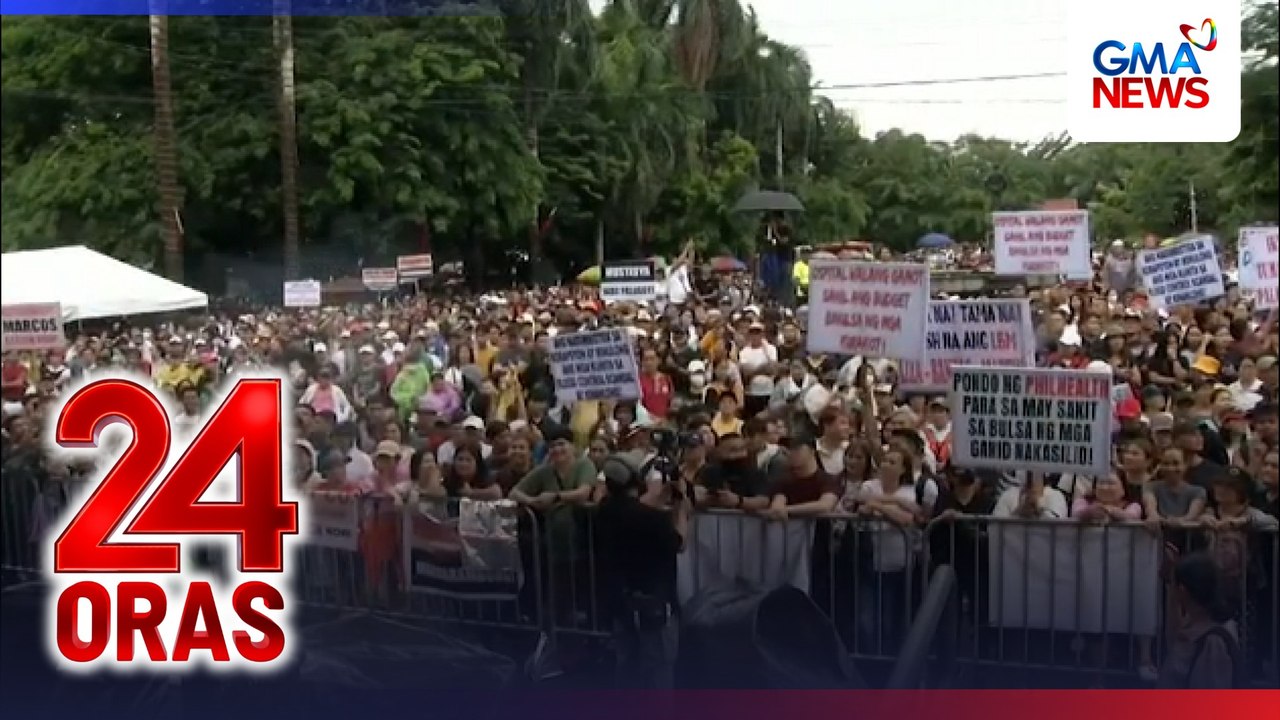 Kilos-protesta vs. flood control scandal, pinamunuan ng grupo ng retiradong uniformed personnel | 24 Oras