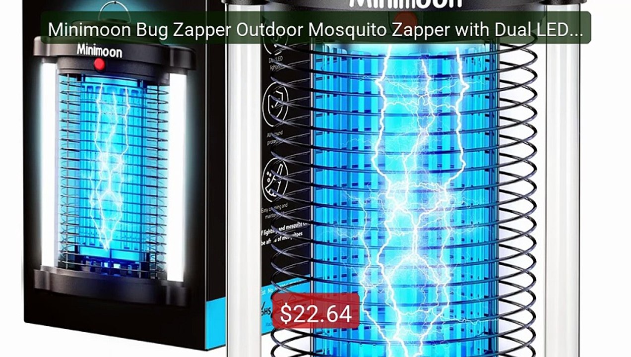 Minimoon Bug Zapper Outdoor Mosquito Zapper with Dual LED Light 420... -- Top Rated 2026 | Buy Now!