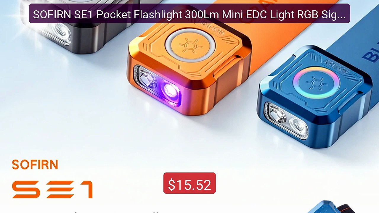 SOFIRN SE1 Pocket Flashlight 300Lm Mini EDC Light RGB Signa... -- Top Pick 2026 | Unbeatable Price!