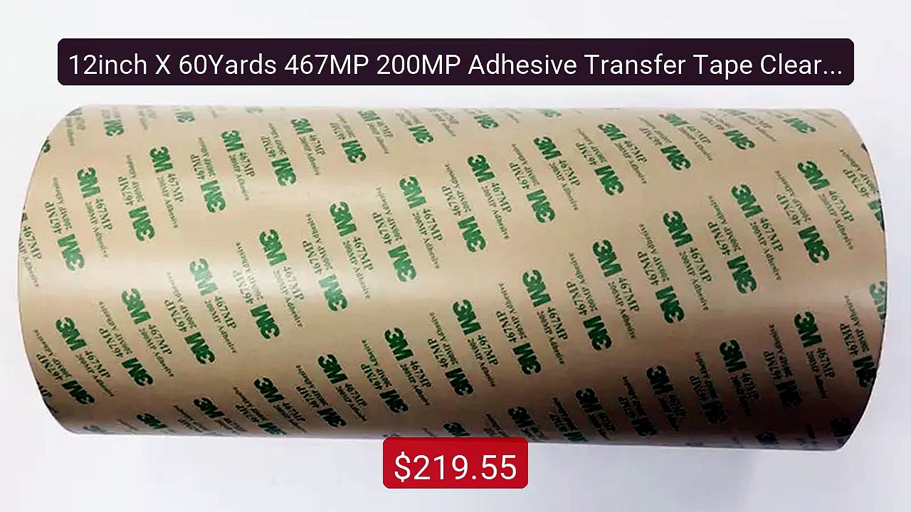 12inch X 60Yards 467MP 200MP Adhesive Transfer Tape Clear 0... -- Top Pick 2026 | Unbeatable Price!