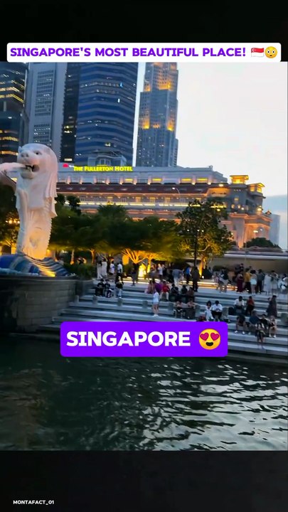 Singapore's Most Beautiful Place! 🇸🇬😳  Facts video