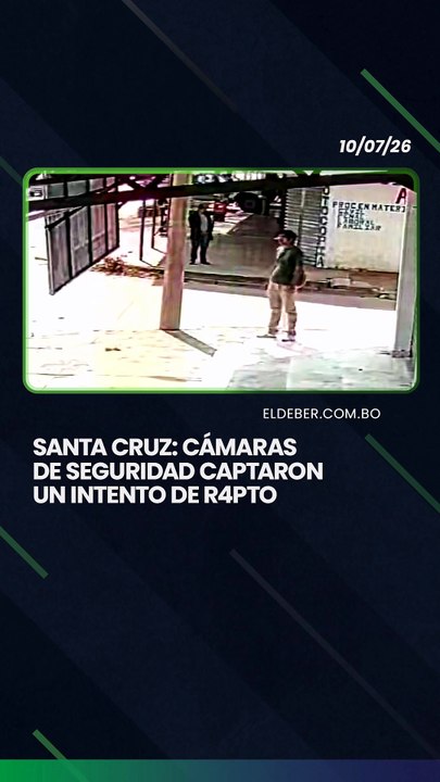 Santa Cruz: Cámaras de seguridad captaron un intento de r4pto