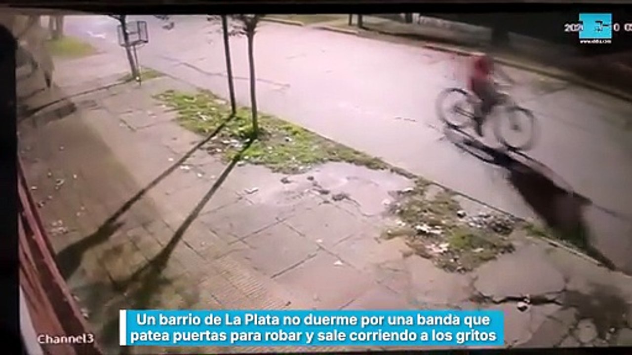 Un barrio de La Plata no duerme por una banda que patea puertas para robar y sale corriendo a los gritos