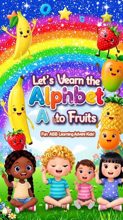 Let’s Learn the Alphabet A to Z with Fruits | ABC Fruits Song for Kids 🍎