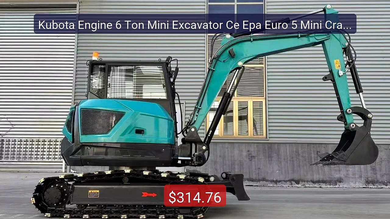 Kubota Engine 6 Ton Mini Excavator Ce Epa Euro...