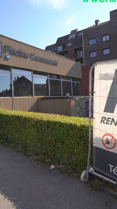 Le chantier de rénovation de la piscine de Herve de l'intérieur