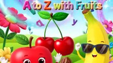 Let’s Learn the Alphabet A to Z with Fruits | ABC Fruits Song for Kids 🍎