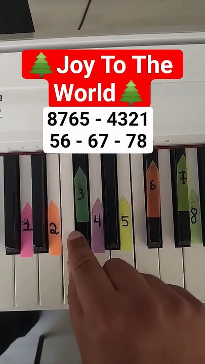 🎄🎹 Joy To The World – Easy Christmas Piano Tutorial ✨🎶