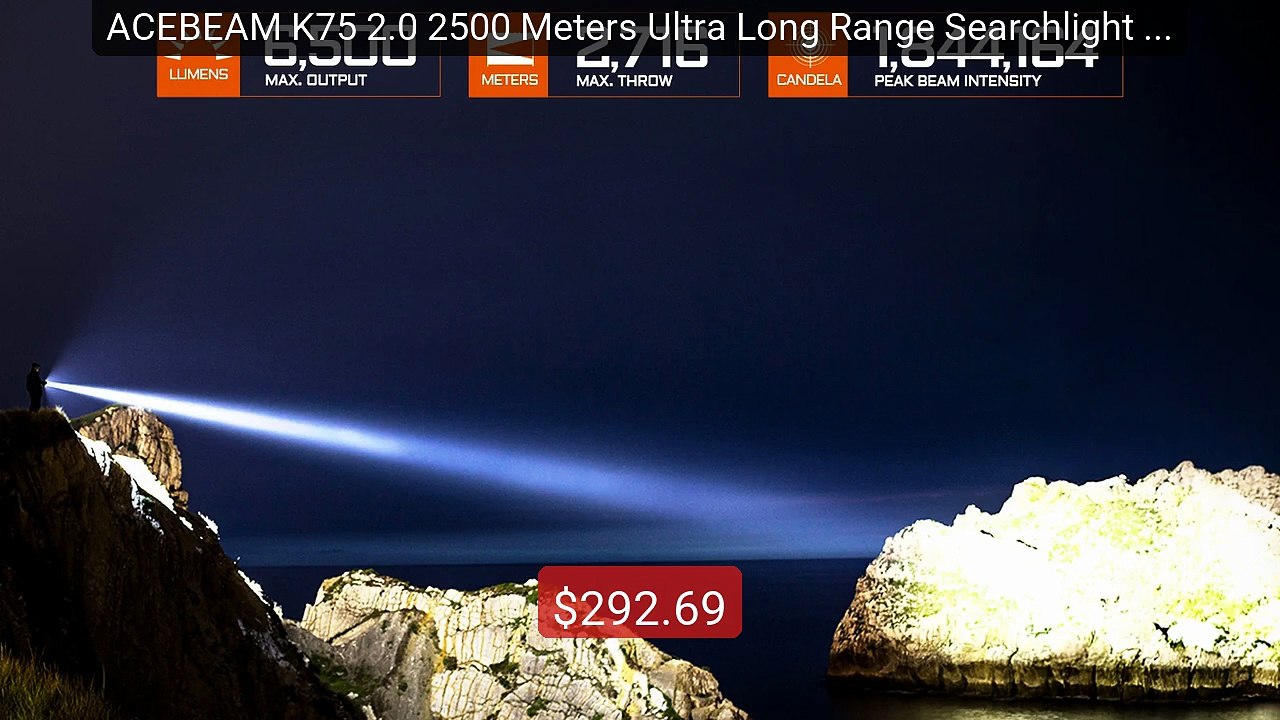 ACEBEAM K75 2.0 2500 Meters Ultra Long Range Searchlight 6300 Lumen... -- Top Rated 2026 | Buy Now!