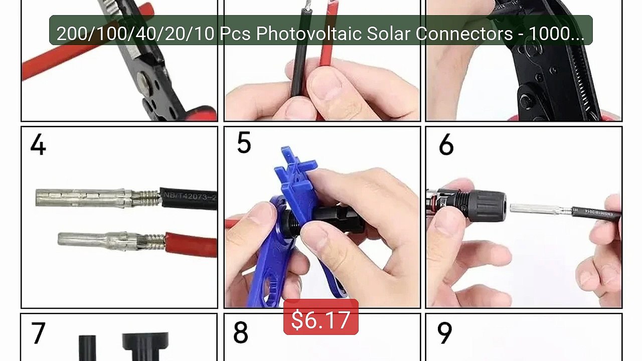 200/100/40/20/10 Pcs Photovoltaic Solar Connectors - 1000V 30A... -- Hot Deal 2026 | Limited Offer!