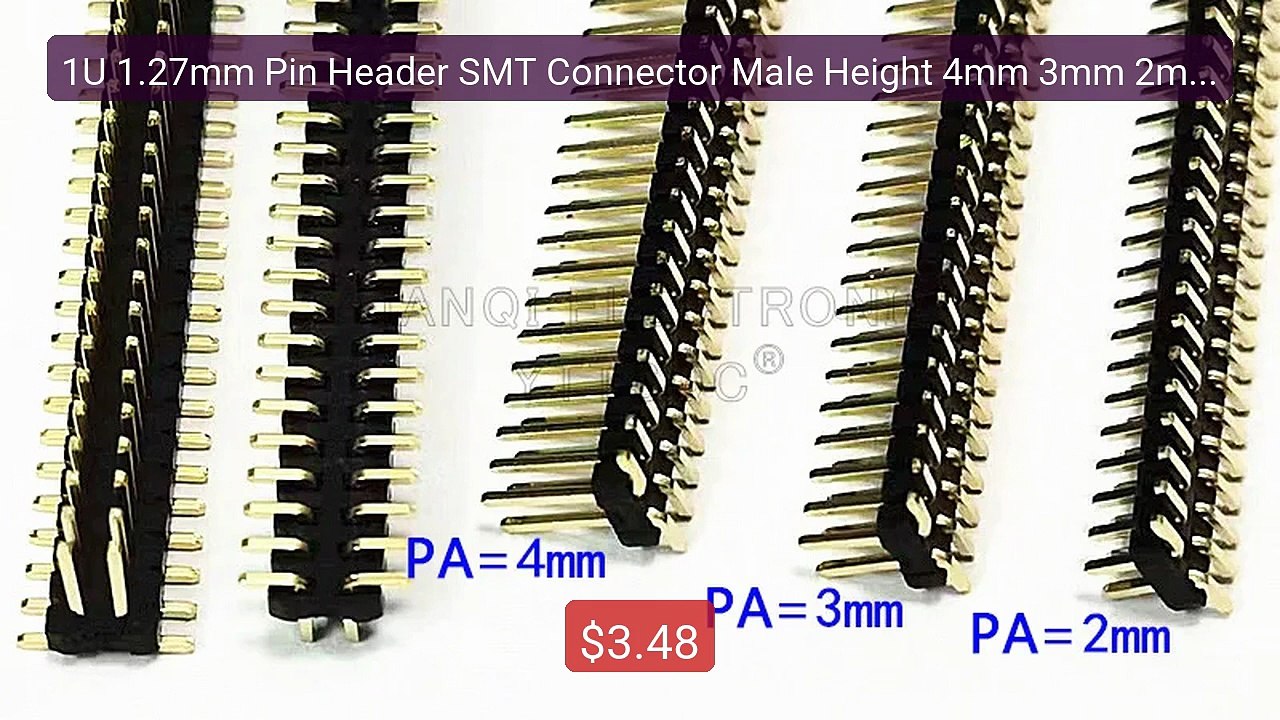 1U 1.27mm Pin Header SMT Connector Male Height 4mm 3mm 2mm 2*2/3/4... -- Best Deal 2026 | Shop Now!