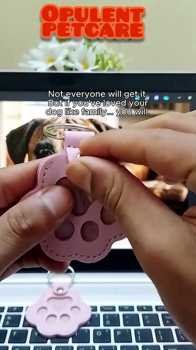 Leather Paw Keychain