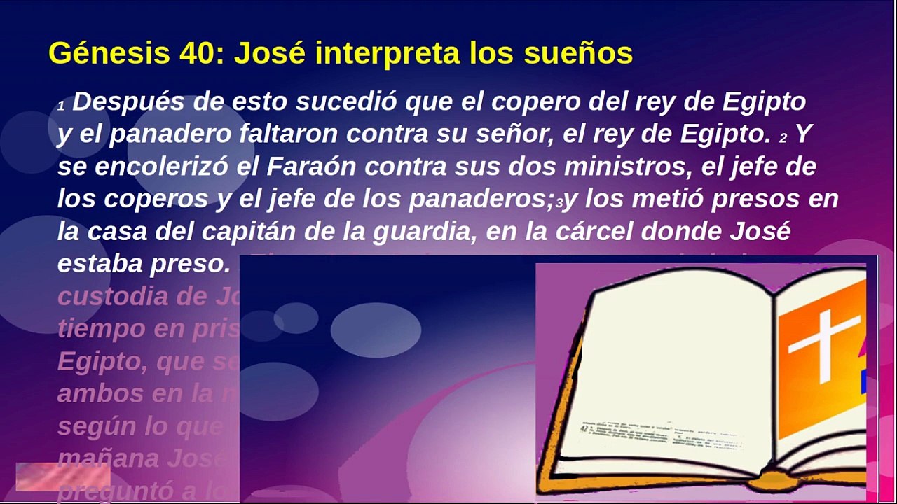A1S28u Al inicio del Genesis 40 Jose interpreta sueños - Viernes
