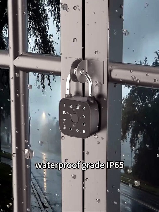 🤯 This Waterproof Smart Lock Unlocks With Your Finger OR Phone! 🔐📱